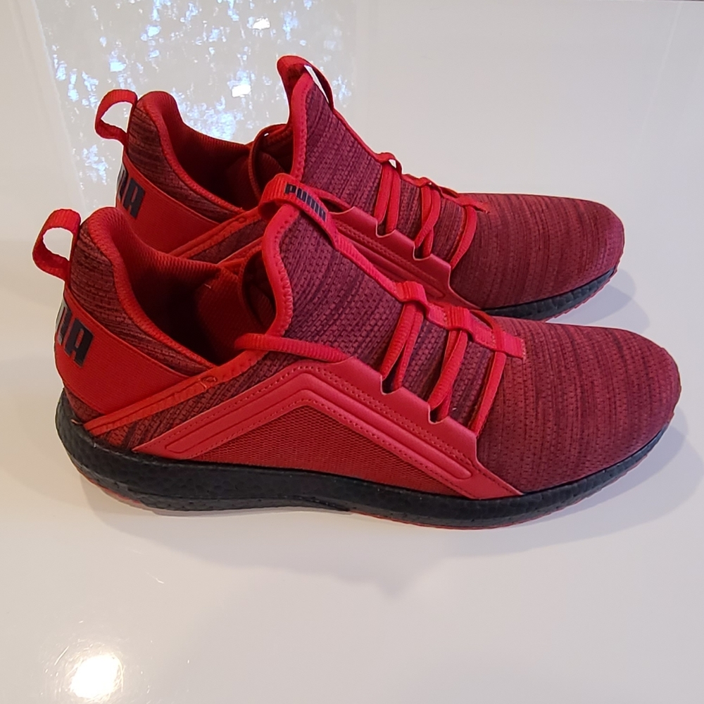PUMA Mega NRGY Heather Knit Running Shoes - Men's 10.5